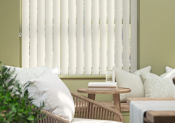 Toulouse (Blackout), Textured Cream - Vertical Blind - Image 5